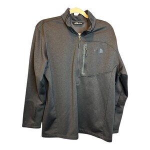 North Face Sweatshirt Men's‎ Size XL 1/4 zip Gray